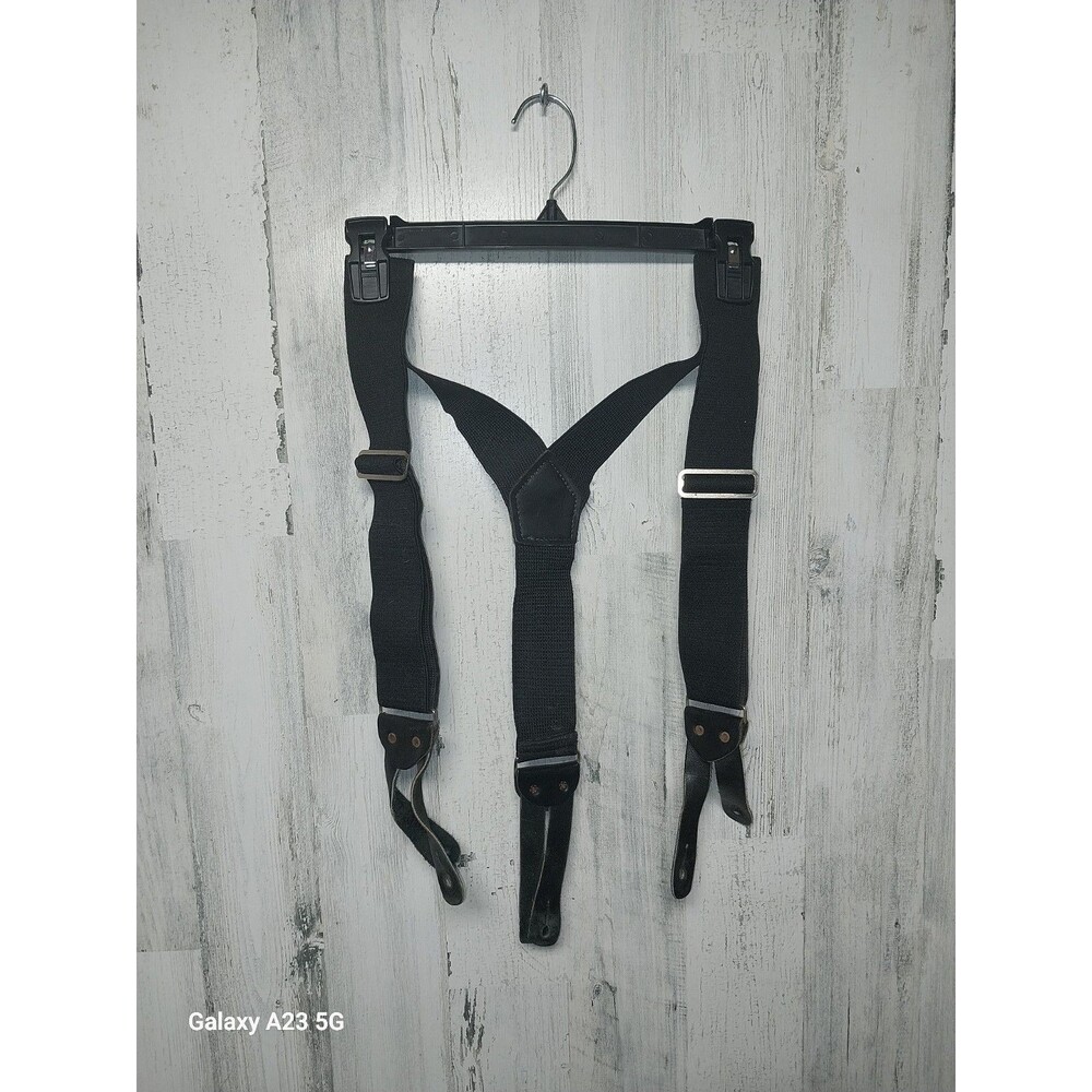 Works By Welch 2" Y Back Button On Suspenders - Picture 1 of 3